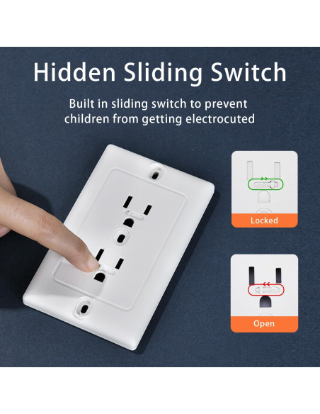 Cubiertas de Enchufes para Bebés - Seguridad Eléctrica 4 Pzas