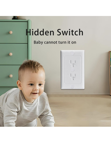 Cubiertas de Enchufes para Bebés - Seguridad Eléctrica 4 Pzas
