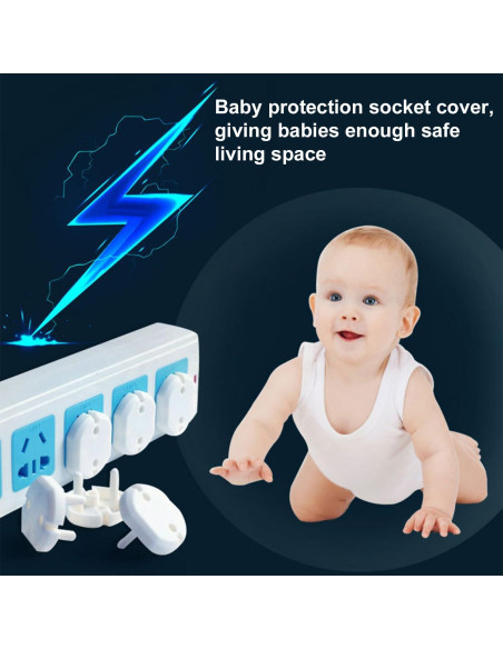 Cubiertas de Enchufe a Prueba de Niños Heyiarbeit 30 Pcs Blanco