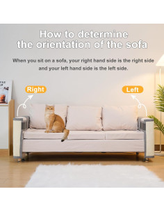 Protector de Sofá Uross de Sisal Natural 50x60 cm Anti Arañazos 2