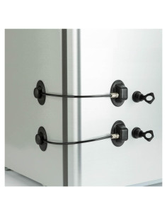 Cerradura de Refrigerador Magnética FIGEPO - 2 Unidades Negra