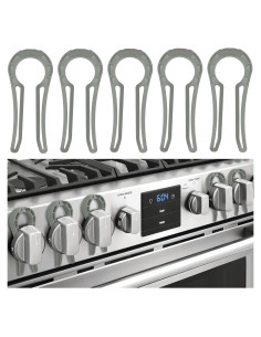 Bloqueos de Perillas de Estufa a Prueba de Bebés - 5 Unidades Gris