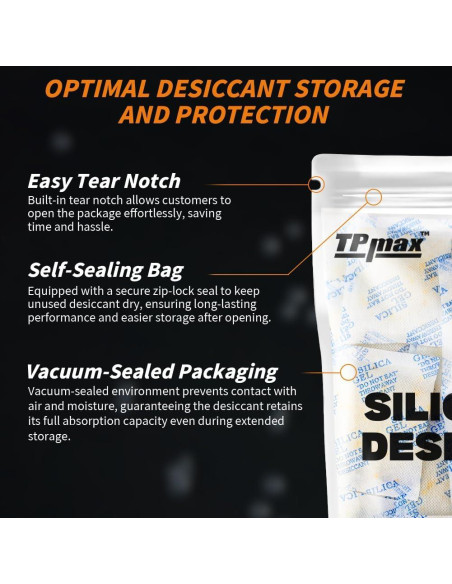 30 Paquetes de Gel de Silica Deshidratante Reutilizable 5g