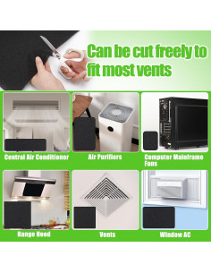 Filtro de Aire Cortable MADHOLLY 40x150cm Espuma Lavable 2