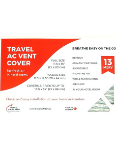 Cubierta de Ventilación de Aire Acondicionado Filtros de Aire de Viaje 2