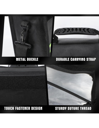 Paquete de 2 Bolsas de Documentos a Prueba de Fuego Fullhawl 42x31.5cm