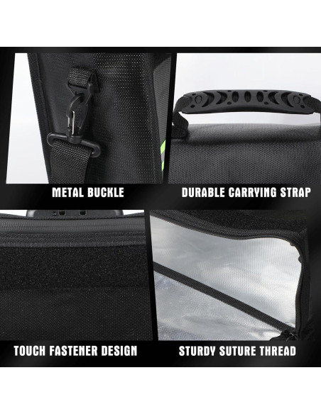 Paquete de 2 Bolsas de Documentos a Prueba de Fuego Fullhawl 42x31.5cm