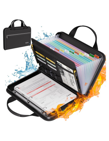 Carpeta Acordeón Ignífuga Tamfile 13 Bolsillos con Asa