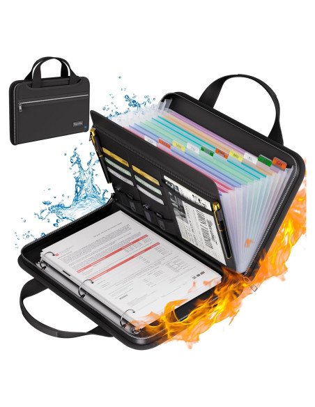 Carpeta Acordeón Ignífuga Tamfile 13 Bolsillos con Asa