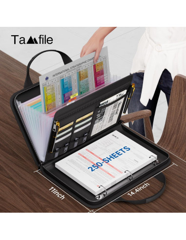 Carpeta Acordeón Ignífuga Tamfile 13 Bolsillos con Asa