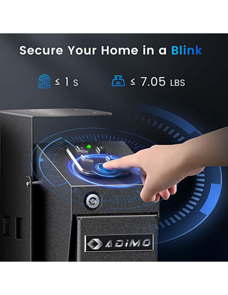 Caja Fuerte Biométrica ADIMO para Pistola 36.96x19cm