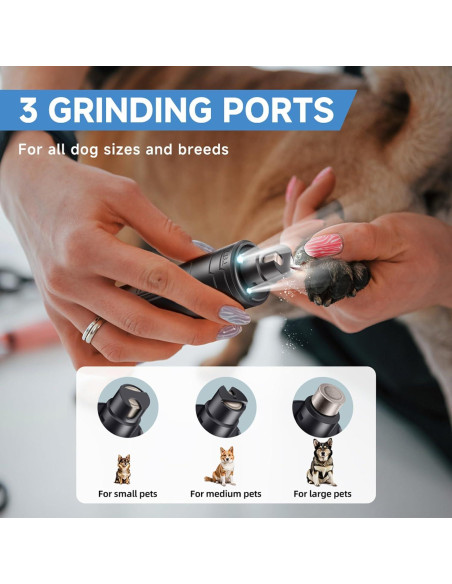 Cortador de Uñas Eléctrico para Perros y Gatos PARAMISS 2 Velocidades Cortador de Uñas Eléctrico para Perros y Gatos PARAMISS 2 Velocidades