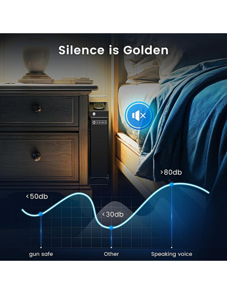 Caja Fuerte Biométrica ADIMO para Pistola 36.96x19cm