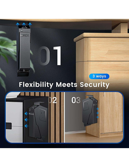 Caja Fuerte Biométrica ADIMO para Pistola 36.96x19cm