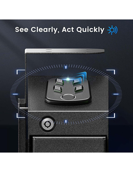 Caja Fuerte Biométrica ADIMO para Pistola 36.96x19cm