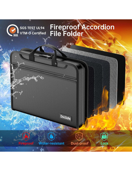 Organizador de Archivos Resistente al Fuego DocSafe 36.1x26.4cm