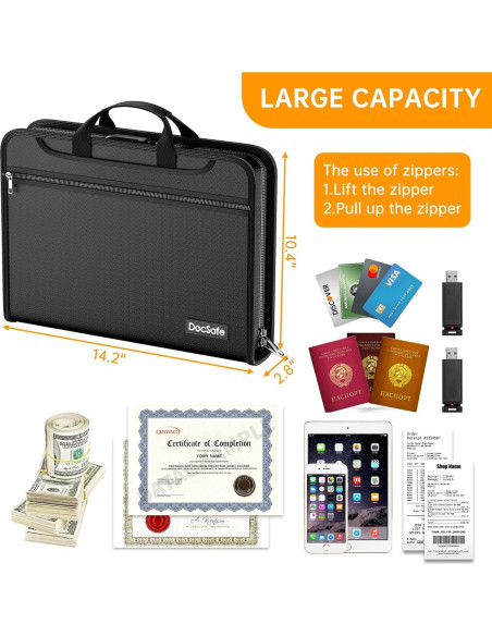 Organizador de Archivos Resistente al Fuego DocSafe 36.1x26.4cm