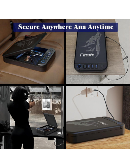 Caja de Seguridad Biométrica Fitsafe GS20 para Pistolas