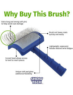 Cepillo Slicker Show Tech Tuffer Than Tangles Mediano para Perros 2