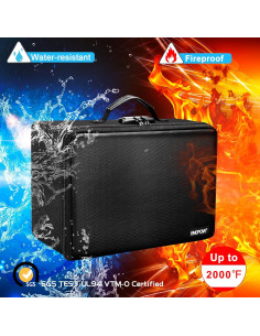 Caja de Almacenamiento de Fotos a Prueba de Fuego ENGPOW 36.4x27x15cm 2