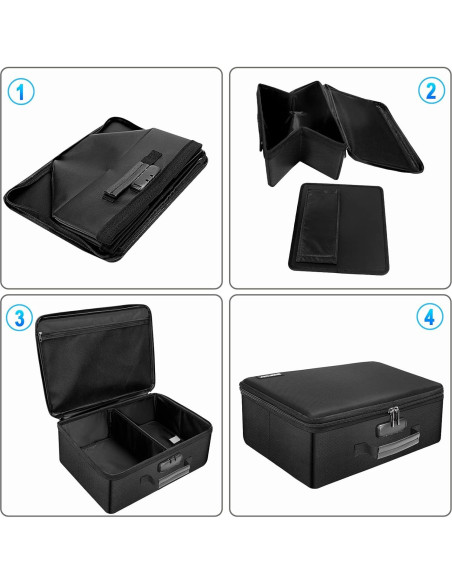 Caja de Almacenamiento de Fotos a Prueba de Fuego ENGPOW 36.4x27x15cm