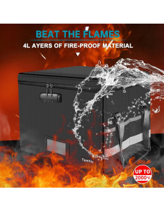 Caja de Documentos a Prueba de Fuego Tamfile 40.6x31.8x26.7cm 2