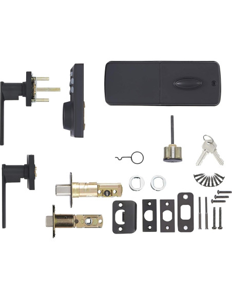 Cerradura Electrónica Amazon Basics con Teclado - Negro Mate
