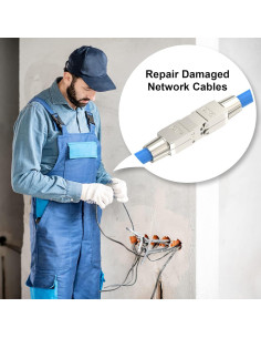 Acoplador RJ45 VCELINK sin herramientas Cat7 2 paquetes 2