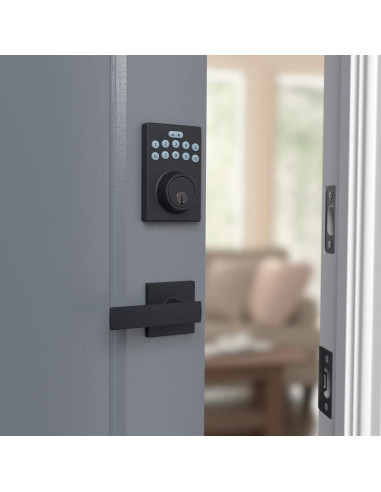Cerradura Electrónica Amazon Basics con Teclado - Negro Mate