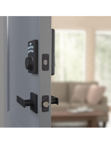 Cerradura Electrónica Amazon Basics con Teclado - Negro Mate