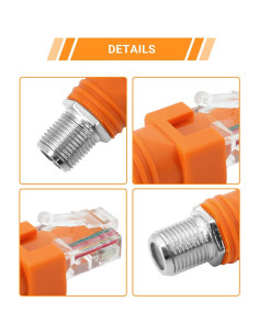 Adaptador Coaxial F a RJ45 Elecbee 5.97g Fácil Instalación 2