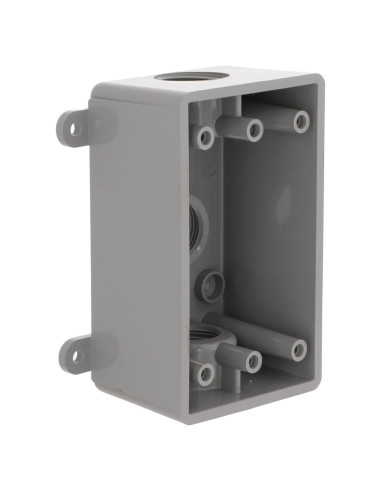 Caja de salida a prueba de agua BELL PSB37550GY 2" Gris