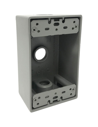 Caja de Salida Exterior 1 Gang Sealproof - Metálica UL Extra Duty