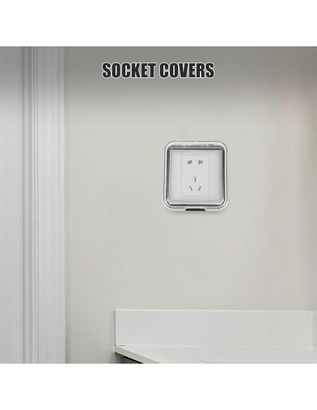 Cubierta de Enchufe Impermeable Veemoon 11x4.5cm Plegable