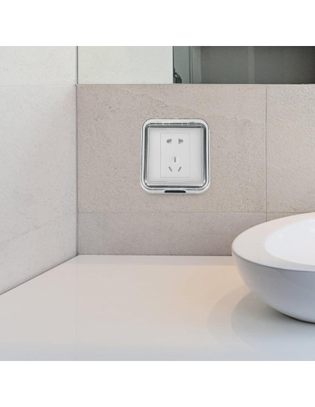 Cubierta de Enchufe Impermeable Veemoon 11x4.5cm Plegable