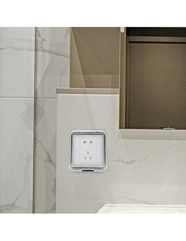 Cubierta de Enchufe Impermeable Veemoon 11x4.5cm Plegable