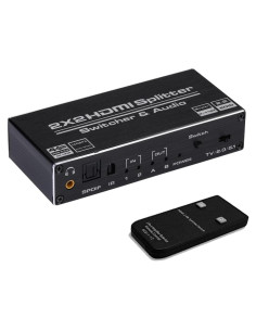 Conmutador HDMI 2x2 Groza 4K 60Hz con Control Remoto