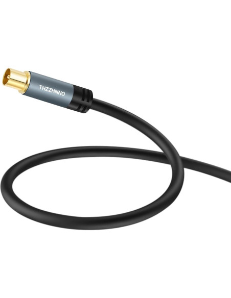 Cable Coaxial RG6 3M Zhongben Macho a Macho Baño de Oro