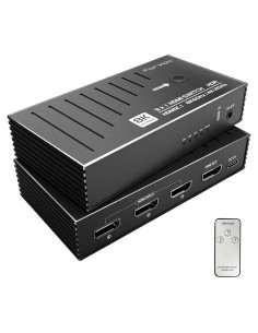 Conmutador HDMI 8K Forvido 3 Puertos 2.1 con Control Remoto