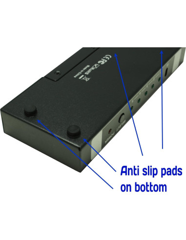 Interruptor HDMI Activo Rasfox HD501 5 Puertos 4K Control Remoto