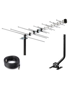 Antena Yagi HD CeKay para Exterior - Recepción UHF/VHF 4K