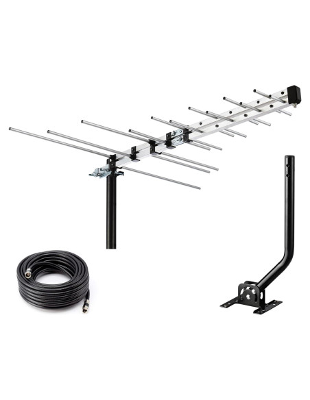 Antena Yagi HD CeKay para Exterior - Recepción UHF/VHF 4K
