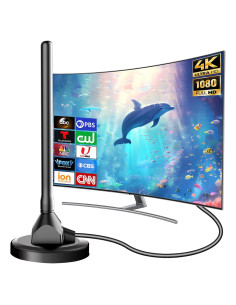 Antena Interior HDTV DTVSMARTSHOW DT012-2 4K 1080p