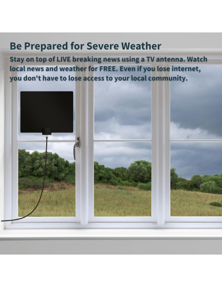 Antena de TV Interior Mohu Leaf 50 Amplificada 60 Millas 4K