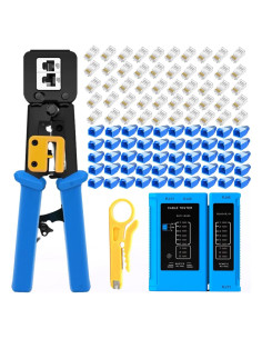 Kit de Crimpado RJ45 Gaobige Cat5e Cat6 con 50 Conectores