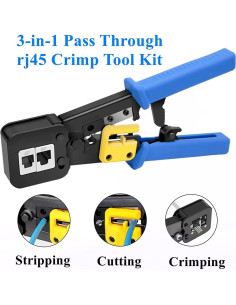 Kit de Crimpado RJ45 Gaobige Cat5e Cat6 con 50 Conectores 2