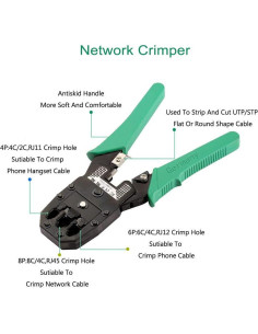 Kit de Herramientas de Red HIIJA 9 en 1 Crimpadora RJ45 2