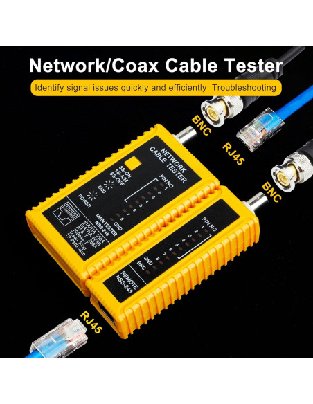 Probador de Cable Coaxial y Ethernet Treedix TRX5-0757R