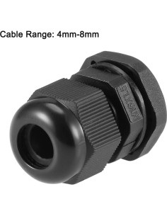 Conector de Cable M16x1.5 uxcell Impermeable Nylon 10pcs 2