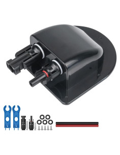 Entrada de Cable Solar Pjerjzn 0.3m Doble Carcasa UV Negro